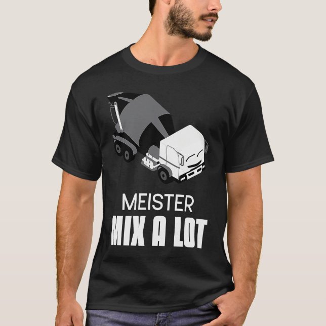Camiseta Concrete Mixer for Drivers Slogan Concrete Mixer D (Anverso)
