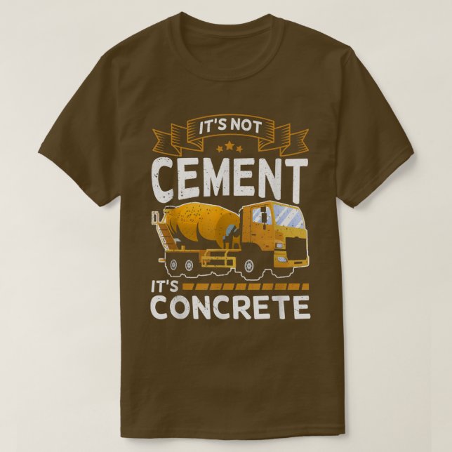 Camiseta concrete mixer for truck driver - wet  (Diseño del anverso)