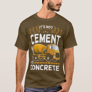 Camiseta concrete mixer for truck driver - wet