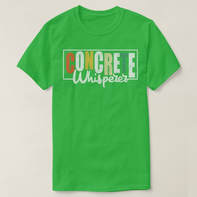 Camiseta Concrete Whisperer Retro Vintage (Diseño del anverso)