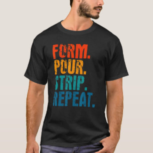 Camiseta Concreto del trabajador de los hombres del cliente