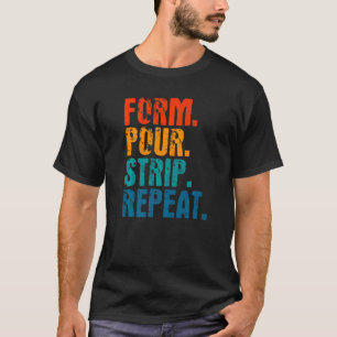 Camiseta Concreto del trabajador de los hombres del cliente