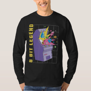 Camiseta Concsole Vi, Máquina De Bloqueo De Leyenda De 8 Bi