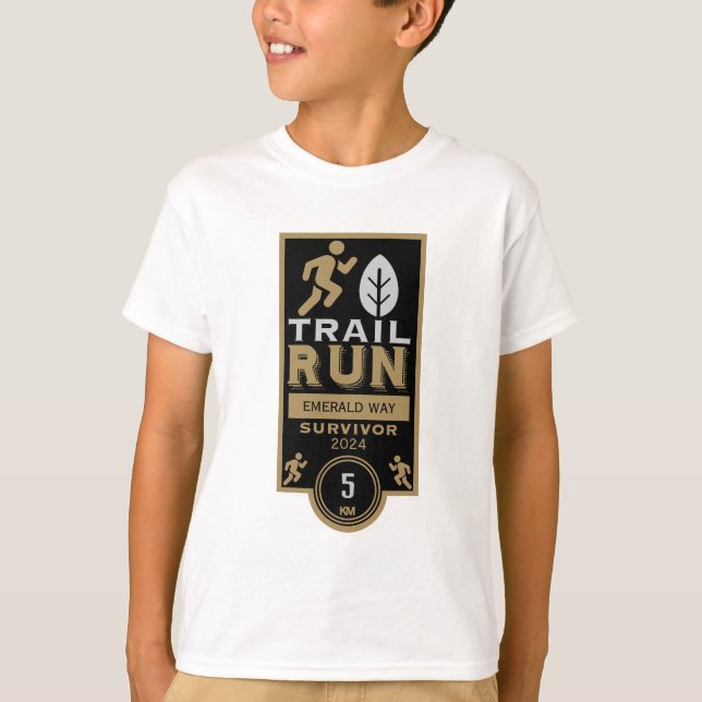 Camiseta Concurso de carreras de Trail Runner (Anverso)