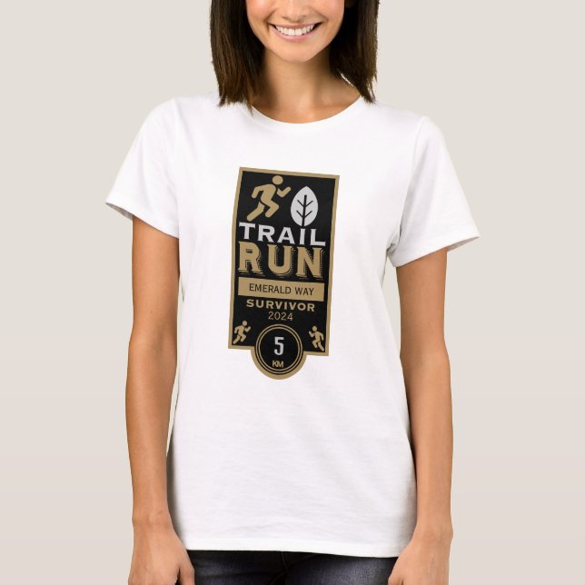 Camiseta Concurso de carreras de Trail Runner (Anverso)