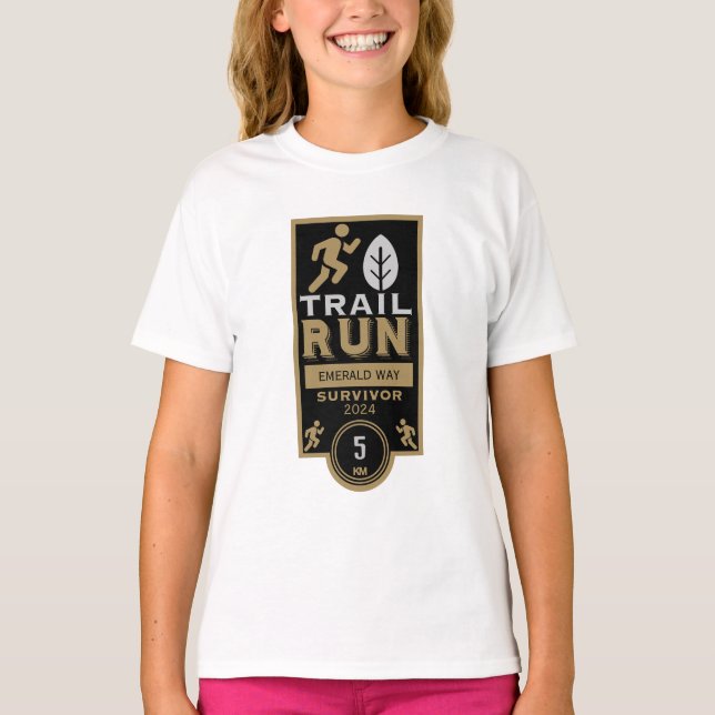 Camiseta Concurso de carreras de Trail Runner (Anverso)