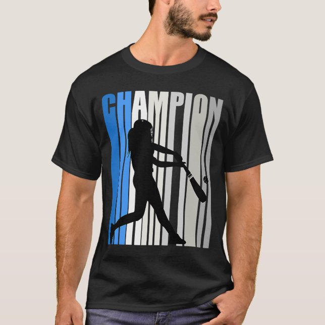 Camiseta Concurso de cumpleaños de Campeones de Béisbol Azu (Anverso)