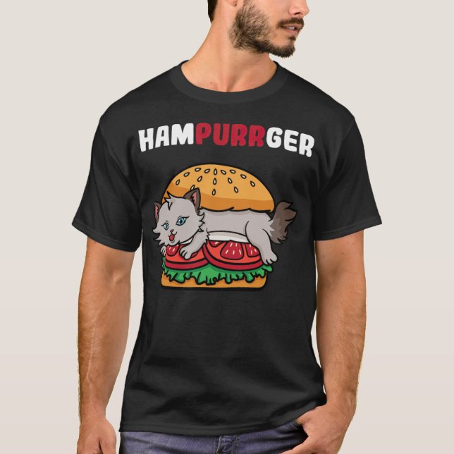Camiseta Concurso de cumpleaños Hampurrger Cat Hamburger Ch (Anverso)