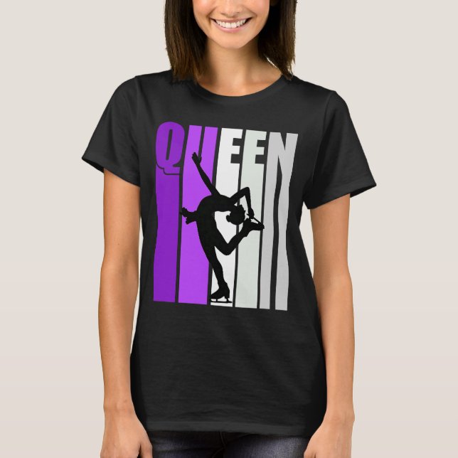 Camiseta Concurso de cumpleaños Mauve Queen Reina de patina (Anverso)