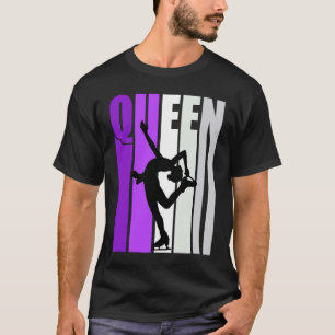 Camiseta Concurso de cumpleaños Mauve Queen Reina de patina