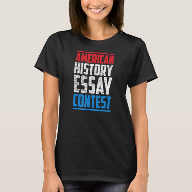 Camiseta Concurso de Ensayo de Historia Americana (Anverso)