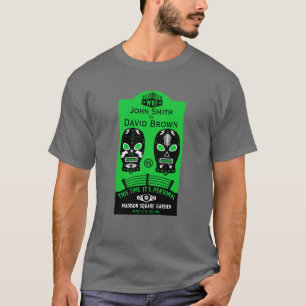 Camiseta Concurso de Lucha Editable Gracioso
