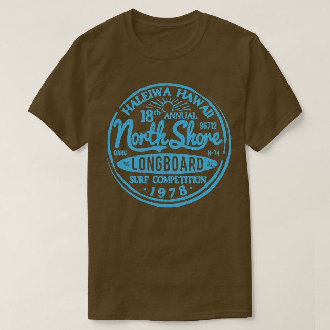 Camiseta Concurso de Surf de Longboard (Diseño del anverso)