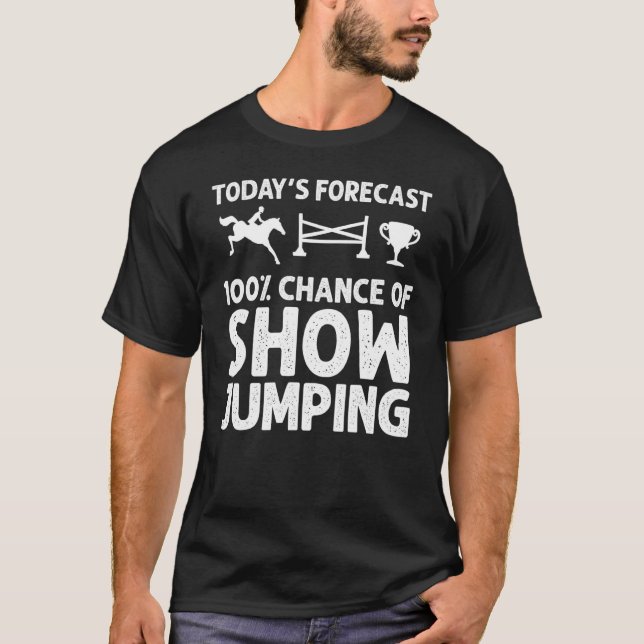Camiseta Concurso ecuestre de saltos de caballo (Anverso)