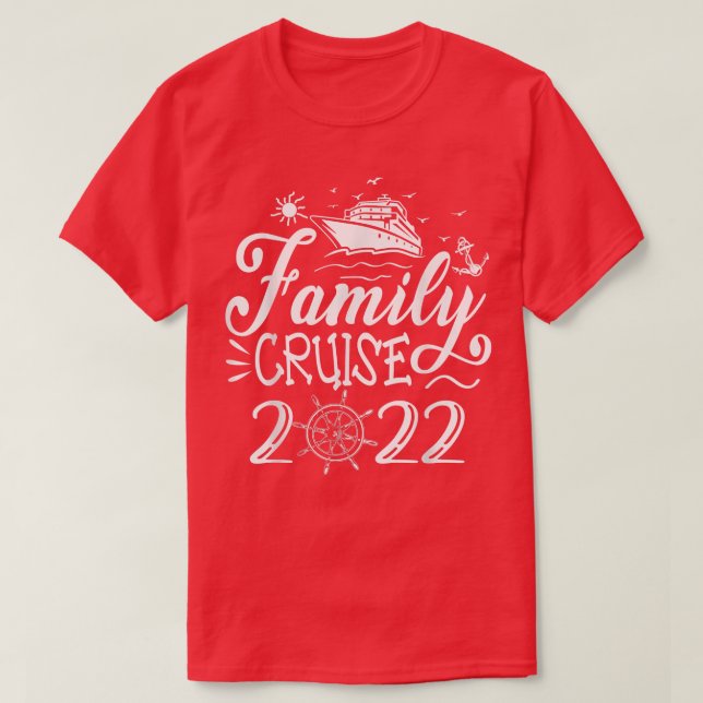 Camiseta Concurso familiar de travesía en barco de crucero  (Diseño del anverso)