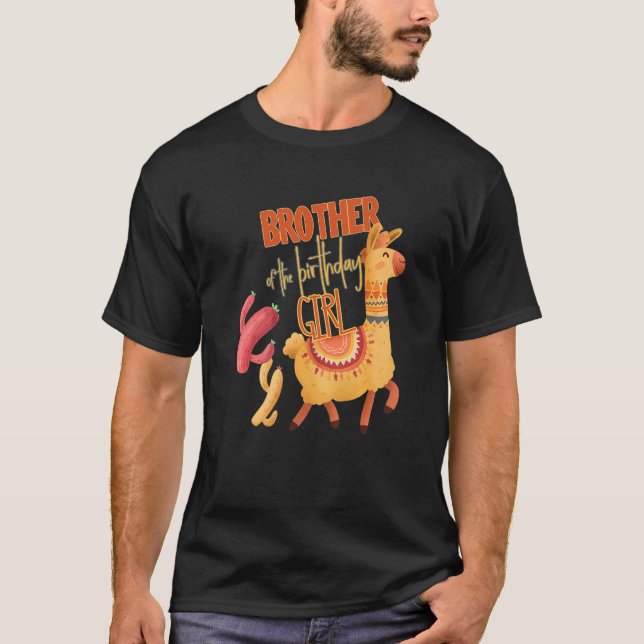 Camiseta Concurso Temático Brother Of Birthday Chica Llama (Anverso)