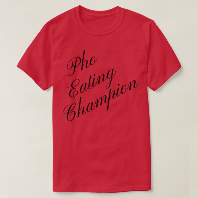 Camiseta Concursos competitivos de comida para campeones de (Diseño del anverso)