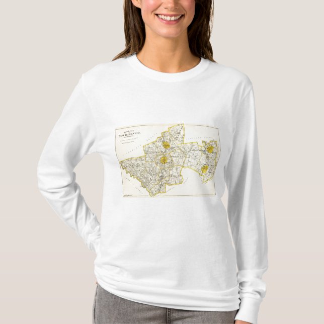 Camiseta Condado Connecticut de New Haven (Anverso)