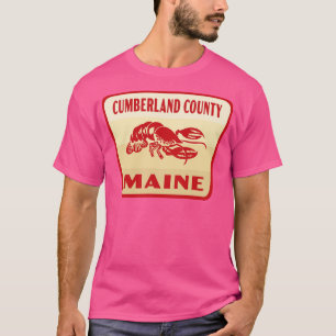 Camiseta condado de berland Maine Retro Badge Tan