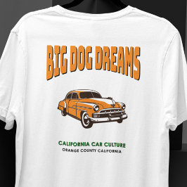 Camiseta Condado de Calfornia Classic Car Culture Naranja