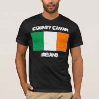 Condado de Cavan, Irlanda con bandera irlandesa