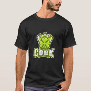 Camiseta Condado de Cork Rebel Shamrock Ireland Tradicional