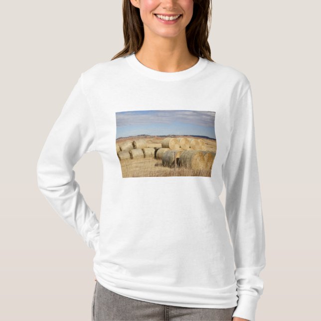 Camiseta Condado de Crook, Pacas de Heno (Anverso)