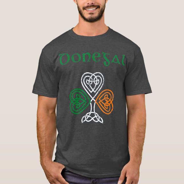 Camiseta Condado de Donegal Shamrock Ireland Flag craic y (Anverso)