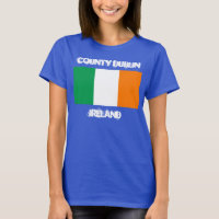 Condado de Dublín, Irlanda con bandera irlandesa