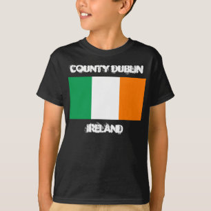 Camiseta Condado de Dublín, Irlanda con niños de bandera ir