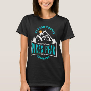 Camiseta Condado de El Paso Pikes Peak Colorado Escalada 