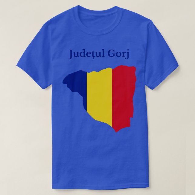 Camiseta Condado de Gorj Rumania (Diseño del anverso)