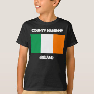 Camiseta Condado de Kilkenny, Irlanda con niños de bandera 