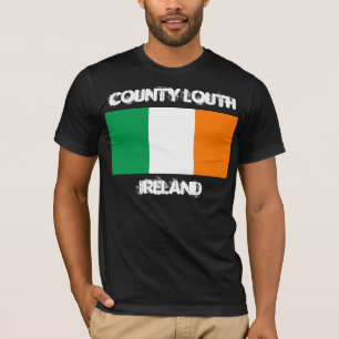 Camiseta Condado de Louth, Irlanda con bandera irlandesa