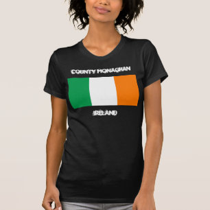 Camiseta Condado de Monaghan, Irlanda con bandera irlandesa