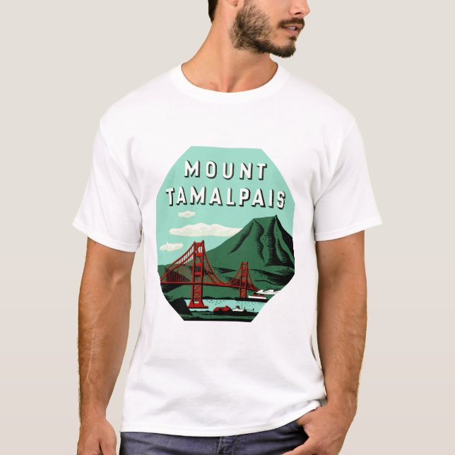 Camiseta Condado de Mount Tamalpais Marin (Anverso)