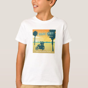 Camiseta Condado de naranja, playas de California