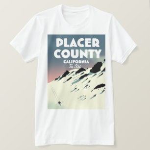 Camiseta Condado de Placer California esquiador presumido