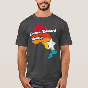 Camiseta Condado de Prince Ontario Canadá Vintage con probl