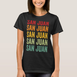 Camiseta Condado de San Juan Puerto Rico Diseño de texto ar