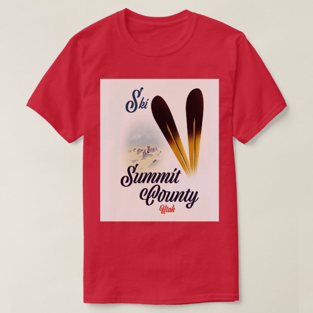 Camiseta Condado de Ski Summit Utah (Diseño del anverso)