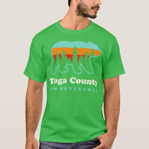 Camiseta Condado de Tioga Pennsylvania Campamento Caminata 