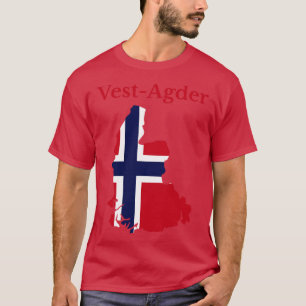 Camiseta Condado de Vest Agder Noruega