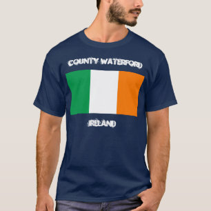 Camiseta Condado de Waterford, Irlanda con bandera irlandes
