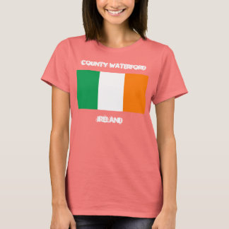 Camiseta Condado de Waterford, Irlanda con bandera irlandes