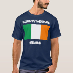 Camiseta Condado de Wexford, Irlanda con bandera irlandesa