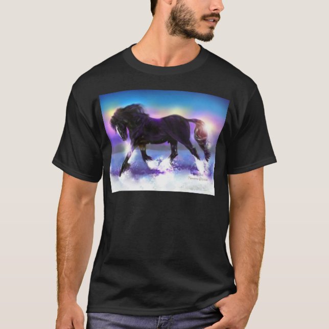 Camiseta Condado negro del pie (Anverso)