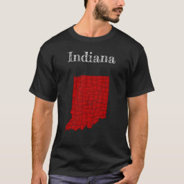 Camiseta Condados de Indiana e Interstate