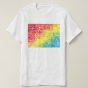 Camiseta condados del color de Colorado