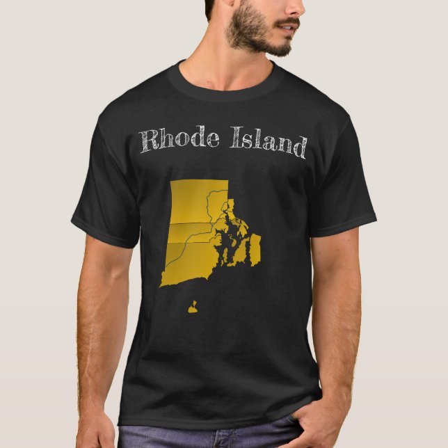 Camiseta Condados e Interestados de Rhode Island (Anverso)